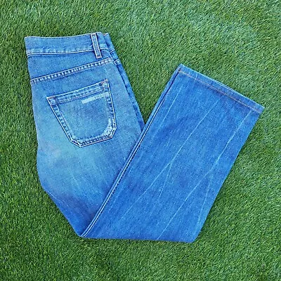 £59.99 • Buy Prada Jeans Blue Denim Straight Leg Men's Size 33 W35  L29  Button Fly