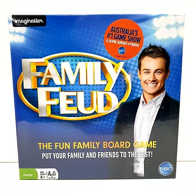 Family Feud The Fun Family Board Game Imagination Channel 10 New & Sealed • $34.99