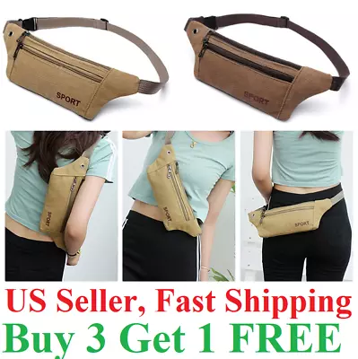 Men Women Fanny Pack Belt Waist Bag Cross Body Shoulder Running Phone Sport Bag • $5.95