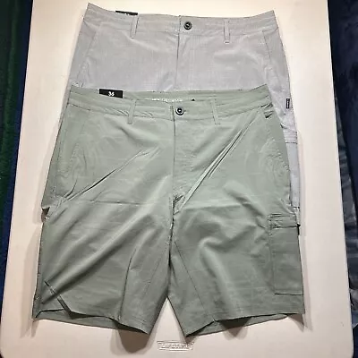 LOT OF 2 O’Neill Men’s Hyperdry Light Weight Crossover Stretch Shorts Size 38 • $25