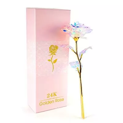 Gifts For Women Rose Flower Gifts For Mom Birthday Gifts Colorful Rainbow Enc... • $14.86