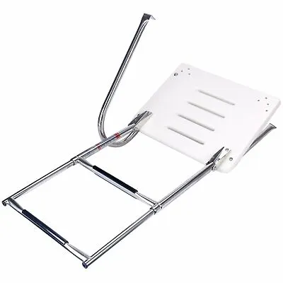 2-Step Boat Ladder Outboard Telescoping Stainless Steel Fiberglass Swim Platform • $99.89