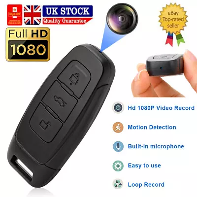 1080P Secret Mini Camera Car Key Fob DVR Night Vision Cam HD Video Recorder 32GB • £28.66