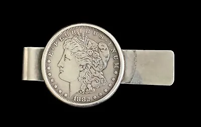 1882 Morgan Silver Dollar Money Clip By Leonore Doskow  Sterling • $225