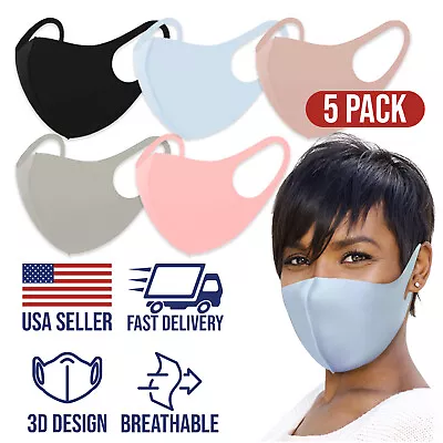 Standard 5 Color Mix! Face Mask Protective Cover Comfortable Breathable • $9.99