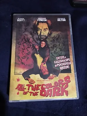 All The Colours Of The Dark 1974 Martino Fenech Giallo R1 Dvd Shriek Show • £10