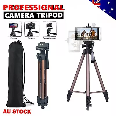 Professional Lightweight Camera Tripod Stand Mount Phone Holder For Phone & DSLR • $31.99