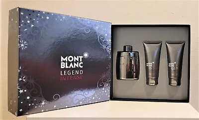 3pc Set Mont Blanc Legend Intense 3.3oz Edt +3.3 A/S +S/G  Cologne For Men Homme • $229.50