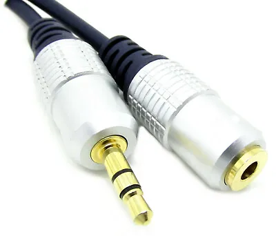 10M 3.5mm Stereo Extension Jack Headphone Cable Aux Audio Lead OFC GOLD • £4.99