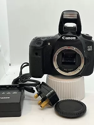 Canon EOS 60D Body Only 18.0MP DSLR Camera - Black - Shutter 7415 MINTY • £189
