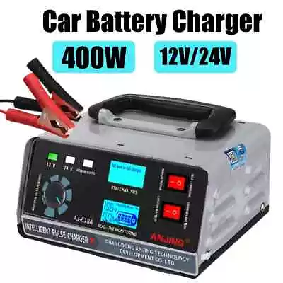 400W 40A 12V/24V Automatic Car Battery Charger Smart Pulse Repair Boat Trickle • $72.19