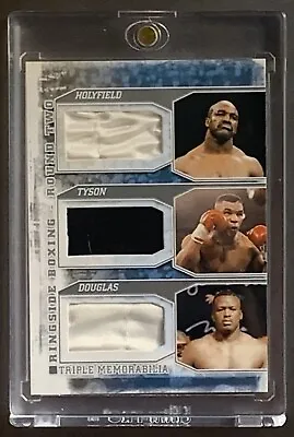 Mike Tyson / Evander Holyfield / Buster Douglas (Fight Worm Trunks) Boxing Card • $999