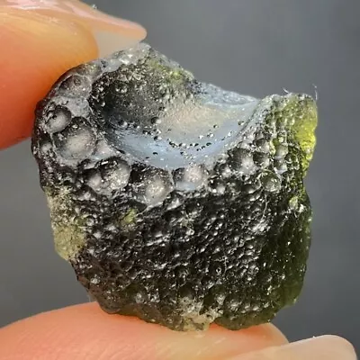 28CT Moldavite Genuine Raw Moldavite Crystal From Czech Republic PICcertificate • $0.06