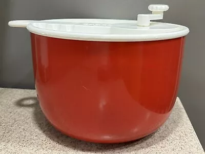 Vintage Copco Salad Spinner Sam Lebowitz 604 Red USA Made MCM Great Condition! • $24