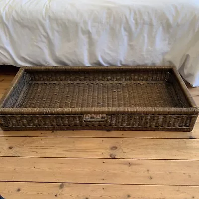 £24.99 • Buy Wicker Under Bed Storage Large Vintage In Perfect Condition
