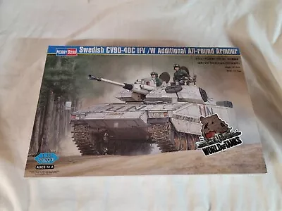 HobbyBoss 1/35 Model Military Tank Kit Swedish CV90-40C IFV W' Armour 82475 • $33