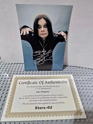 Ozzy Osbourne Signed Photo With C.o.a • $55