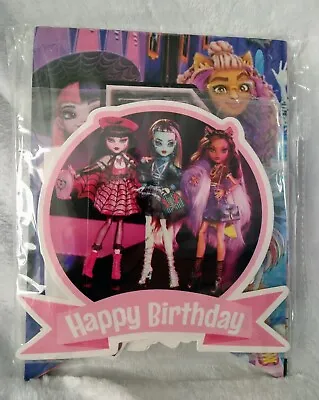 Monster High Happy Birthday Banner Unused Letters And Ribbon • $12.50