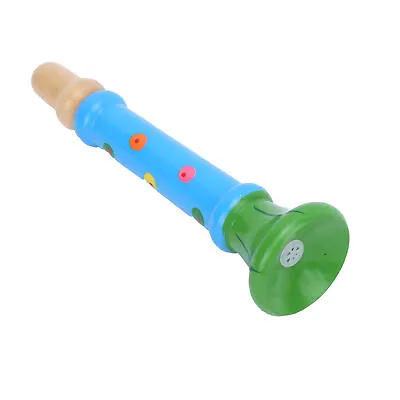 £4.16 • Buy 2Pcs Wood Trumpet Toy Beech Speakers Sounding Toy Set Wooden Bugle Educational