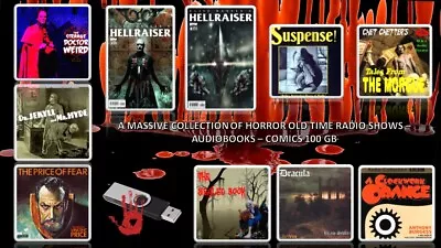 Huge Collection Of Old Time Radio Horror Shows 100+ Gb Mp3 & Cbr Files On Usb • £18.99