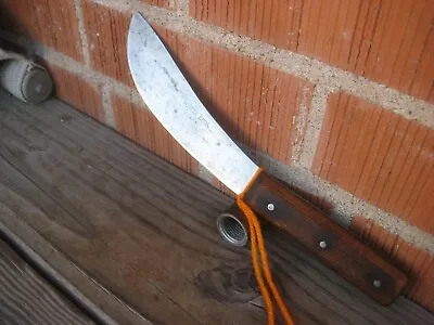1900s 5 1/2  Curved Blade FOSTER BROS. Carbon Butcher Hunting Skinning Knife USA • $115.85
