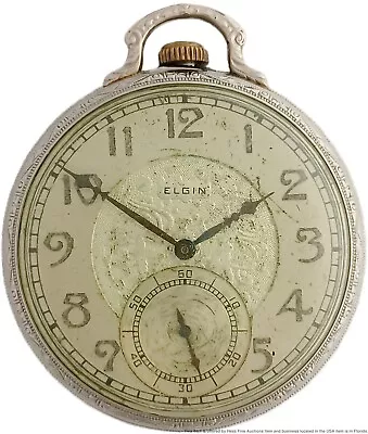 Vintage Elgin 15j Openface Mens 12s Running Pocket Watch • $22.50