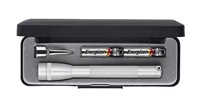 Maglite Mini Incandescent 2-Cell AAA Flashlight In Presentation Box Silver • $33.99