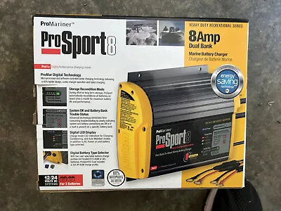 ProMariner ProSport 8 Gen 4 HD 8 Amp 2 Bank On-Board Marine Boat Battery Charger • $148.24