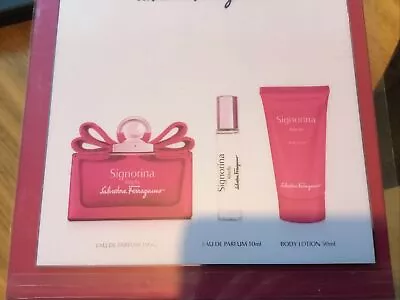 Perfume Set Signorina Ribelle Salvatore Ferragamo EDP 100ml. 3 Pieces • £74