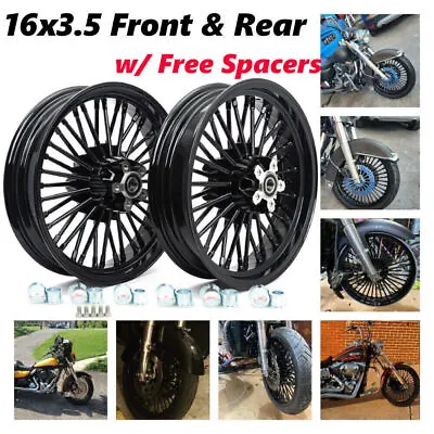 16x3.5  Fat Spoke Wheels For Harley Sportster Forty Eight XL1200X 2010-2020 X48 • $578.25
