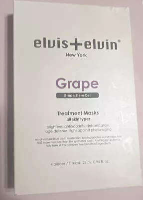 Elvis + Elvin Revitalizing Treatment Masks - Grape 4x28ml Masks Read Description • $27.77