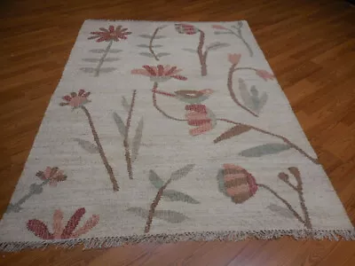 MODERND  ANATOLIA FLATWAVE KILIM GEOMATRIC DESIGND 5.2x6.10 RUG • $7.03