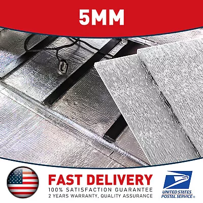 21.5SF Premium Reflective Foam Core Soundproofing Insulation Mat For Garage Door • $16.88