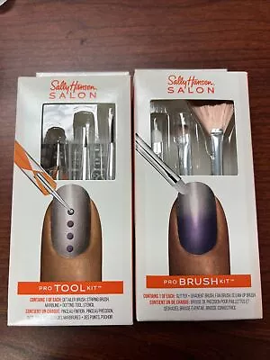 Sally Hansen Nail Salon Pro Tool Kit Nail Art Dotting Tool brush2pack As Shown • $12