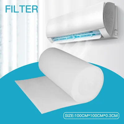Air Conditioner Pre Filter Fabric Activated Carbon Water Purifier Pad 100x100cm • $22.35