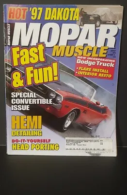 Mopar Muscle Magazine October November 1996 Hemi Detailing Convertible  • $7.98