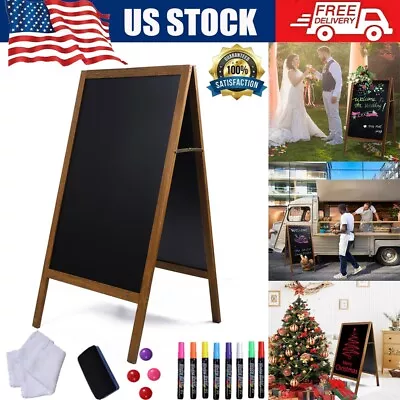 20 X40  Wood A-Frame Chalkboard Menu Display Easel Sign Sidewalk Wedding Set USA • $53.19