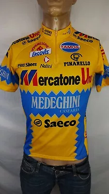 NALINI Mercatone Uno 1994 Cycling Jersey Man Size 4 Man Shirt Bike Sport • $45.43