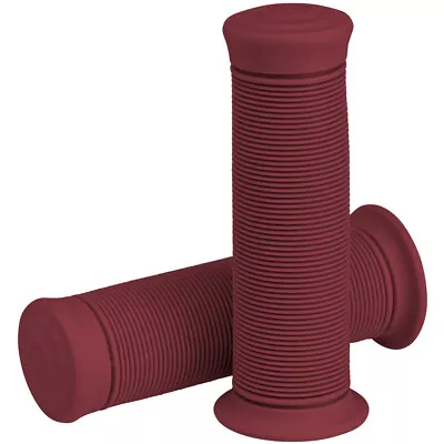 Biltwell Oxblood Kung Fu TPV Grips For 7/8  Bars Harley Chop Bobber Motorcycle • $15