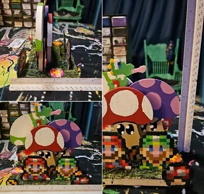 Super Mario Bros - Mario & Friends Mushroom Decorative Statue  • $38