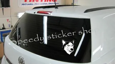 £4.38 • Buy White COOL HUSKY DOG Car Windows Bumper Laptop Sticker Decal 14CM X 18CM A190