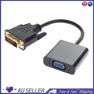 $10.09 • Buy 1080P DVI-D 24+1 To VGA HDTV Cable 15-pin VGA Converter Cable For Display Card