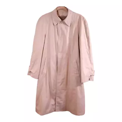 Vintage London Fog Single-breasted Longline Lined Trench Coat Men's 40 Reg  • $24.99