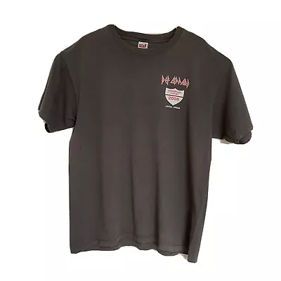 Def Leppard Downstage Thrust Tour 2008  Local Crew T Shirt Size XL Grey RARE ! • $129.99