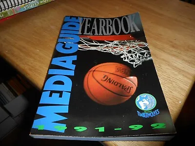 Minnesota Timberwolves 1991/92 Media Guide  -  DSCN3662 • $15