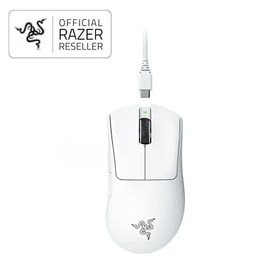 $259 • Buy Razer DeathAdder V3 Pro Lightweight Wireless Ergonomic Esports Mouse - White