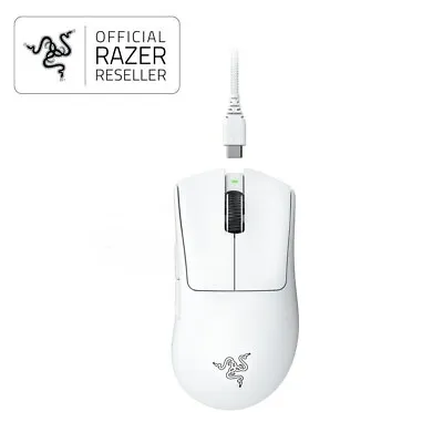 Razer DeathAdder V3 Pro Lightweight Wireless Ergonomic Esports Mouse - White • $229