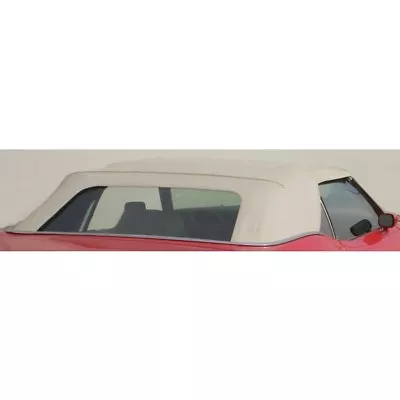 Mustang Convertible Top W/o Curtain Pinpoint Vinyl 1969 - 1970 White - TMI • $691.14