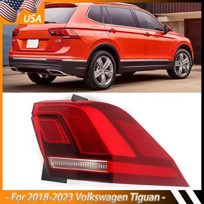 Outer Right Side LED Rear Tail Light Assy For Volkswagen Tiguan 2018-2023 Models • $79.99