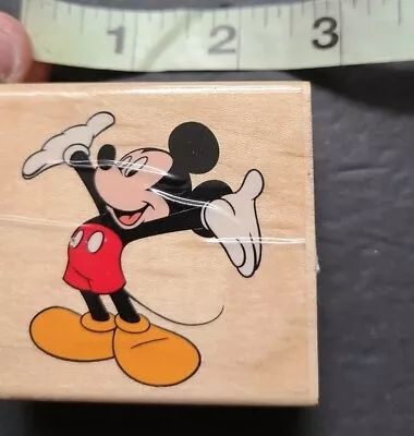 All Night Media Mickey Mouse Rubber Stamp Disney 540F02 USA Good Condition LOOK! • $11.69